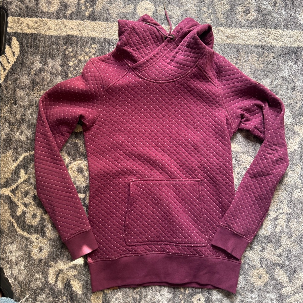 Roxy Quilted Burgundy Women's Hoodie